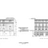 Court elevations : north court : north elevation ; south court : south elevation.