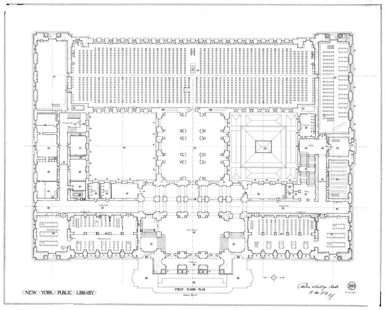 First floor plan NYPL Digital Collections