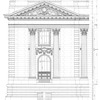 Elevation of corner pavilion