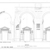 Rotunda : section north and south through portico