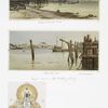 Prints entitled 'wharf at Gloucester, Mass.,' 'Gloucester, Mass[.]' and 'the cradle of liberty.']
