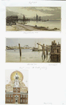 Prints entitled 'wharf at Gloucester, Mass.,' 'Gloucester, Mass[.]' and 'the cradle of liberty.']