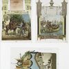 The life of Columbus in pictures : Receiving his commission from the officer of the royal guards ; The departure from Palos ; The Inn at Valladolid where Columbus died.