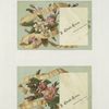 Trade cards depicting ribbons and flowers including : daffodils, roses and clover.