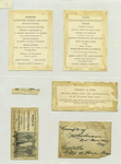 Trade cards depicting storks, fans, children, fire, men, knives; store locations include 31 Union Square, 132 West 25th Street and 375 Broadway.