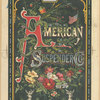 [An advertisement for the American Suspender Co. depicting flowers, the globe, an eagle, American flags, statuettes, medallions and decorative ornamentation.]