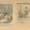 Advertisements from Century Magazine, August 1886 and August 1883, for Ivory Soap depicting a spinning wheel and women talking in a fancifully decorated room