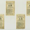 Trade cards depicting women cleaning items with Sapolio cleaning product.