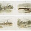 Views of New England : A bridge Newton Lower Falls ; Charlestown at the Charles ; Cambridge on the Charles ; Whittier birthplace Haverhill, Mass.