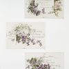 To violets [cards with text and depictions of flowers].
