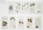 Forget - me - not ; Trailing arbutus [cards with literary quotations and depictions of flowers].