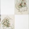 Calendars depicting red, yellow and white flowers, bees, a butterfly.