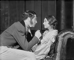 Katharine Cornell (Elizabeth Barrett) and Brian Aherne (Robert Browning).