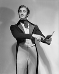 Basil Rathbone as Robert Browning in The Barretts of Wimpole Street (1931).
