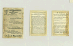 Trade cards for the 1878 Exposition Universelle in Paris depicting buildings and grounds.