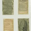 Trade cards depicting bamboo, cobweb, birds, boat, and portraits of girls ; verso is entitled 'Kansas and Colorado Building from the Centennial ground' and depicts a building, the beach, sailboats, people, horses and carriages.