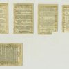 Trade cards entitled 'Off Coney Island' and 'On the road to Coney Island'; depicting a sailboat, a train ride, Uncle Sam bringing Native Americans a wagon full of soap, John Bull bringing soap to Cyprus, a sailor and captain on board a ship.