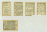 Trade cards entitled 'Off Coney Island' and 'On the road to Coney Island'; depicting a sailboat, a train ride, Uncle Sam bringing Native Americans a wagon full of soap, John Bull bringing soap to Cyprus, a sailor and captain on board a ship.