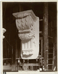 Plaster model of a console.