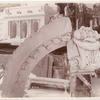 Plaster models : the Fifth Avenue facade, a section of an arch decorated with oak leaves, a volute and a console