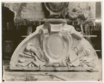 Plaster model of tympanum sculpture