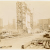 Exterior marble work : plaster model of the south end of the Fifth Avenue facade, looking north