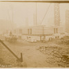 Exterior marble work : northwest corner