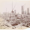 Exterior marble work : construction of the northwest corner