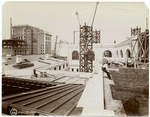 View from the roof, looking west over the south court