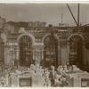 Interior work, Astor Hall : construction of arches and walls