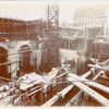 Interior work, Astor Hall : construction of arches and walls
