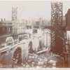 Interior work, Astor Hall : construction of walls