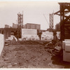 Interior work : initial construction of marble walls