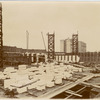 Interior work, looking southwest