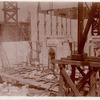 Interior work : construction of marble walls, looking northwest