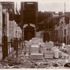 Interior work : construction of the Fifth Avenue portico (?)