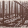 Interior work : rows of verticle beams