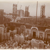 Interior work : construction of Astor Hall seen from above, looking southwest