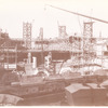 Interior work : construction of the second and third floors, above Astor Hall, looking west