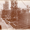 Interior work : structural framework, looking northeast