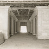 Interior work : marble hallway, ceiling and floor unfinished