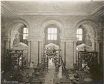 Interior work : construction of Astor Hall and the Fifth Avenue entrance
