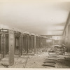 Interior work : construction of bookcases in the stacks