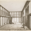 Interior work : construction of bookcases at floor level and on a balcony