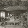 Interior work : room occupied by building materials and equipment
