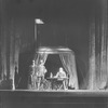 Alfred Lunt as Earl of Essex (seated in front of a tent). Set & costumes by Lee Simonson.
