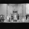 Scene from "Elizabeth the Queen" with Lynn Fontanne as Elizabeth (seated on throne).