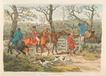 Sportsmen within an enclosure.