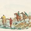 Riding to hounds.