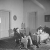 Walter Hampden as Doctor Thomas Stockmann in his revival of "An enemy of the people" NYC: 1927. Setting by Claude Bragdon.